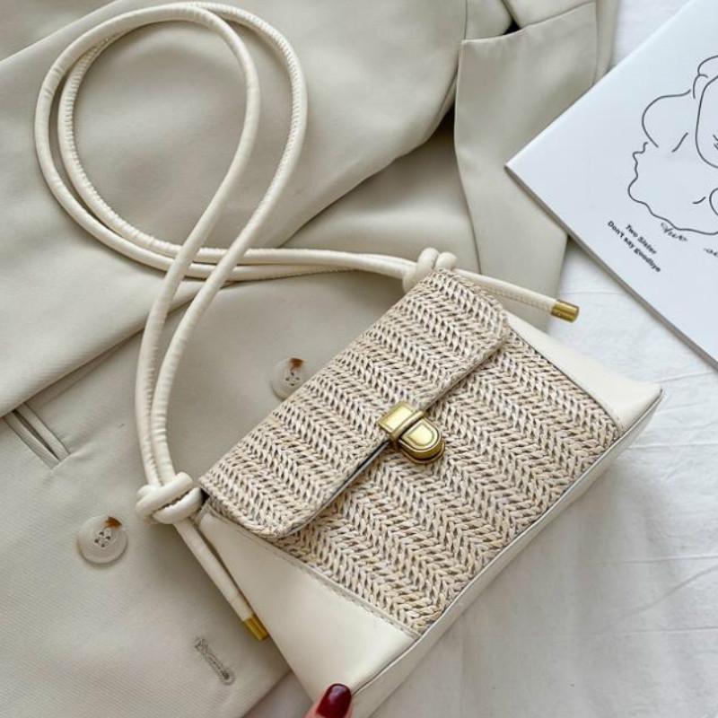 Women Woven Crossbody Purse PU+Straw Shoulder Bag Travel Satchel with Adjustable Strap Shoulder Bag Street Shopping, White
Women Woven Crossbody Purse PU+Straw Shoulder Bag Travel Satchel with Adjustable Strap Shoulder Bag Street Shopping, White