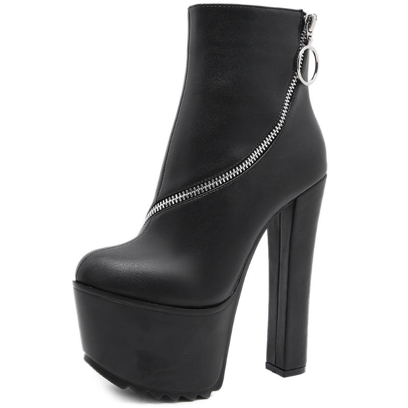 BONJOMARISA Ladies Fashion Platform Zipper High Heels Ankle Boots Blcok Heel Party Boots Women Brand Design Shoes Woman, Black
BONJOMARISA Ladies Fashion Platform Zipper High Heels Ankle Boots Blcok Heel Party Boots Women Brand Design Shoes Woman, Black