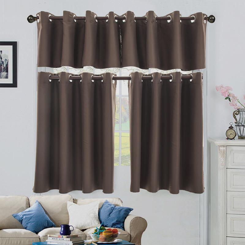 Grommet Top Shading Blackout Short Curtain Solid Black Navy Blue Grey Beige Pink Curtain for Livingroom Bedroom Kitchen
Grommet Top Shading Blackout Short Curtain Solid Black Navy Blue Grey Beige Pink Curtain for Livingroom Bedroom Kitchen