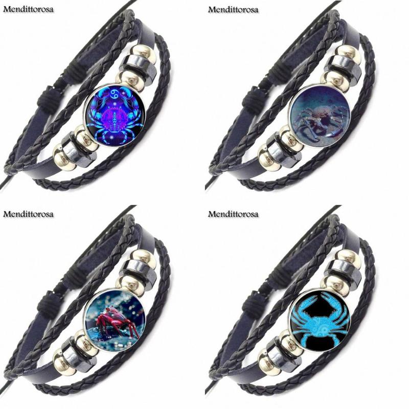 EJ Glaze Cheap Fashion Jewelry With Glass Cabochon Black Leather Bracelet Bangle For Girls Statement Maxi Ocean Crab
EJ Glaze Cheap Fashion Jewelry With Glass Cabochon Black Leather Bracelet Bangle For Girls Statement Maxi Ocean Crab