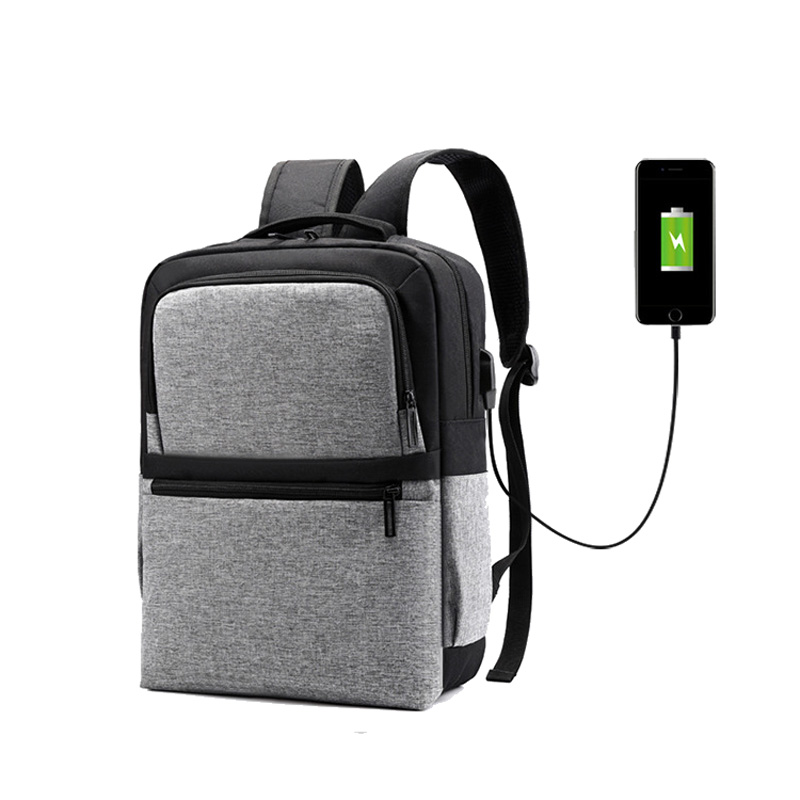 Image of Fashion Men 15.6 Inch USB bag Charging Anti Theft Business Laptop Backpack Large Capacity Multifunction Travel Backpack Bags