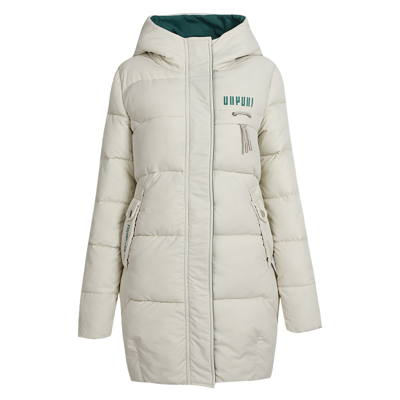 Plus Size Women Long Jacket Hooded Loose Winter Women's Coat Solid Stand Collar Casual Cotton Padded Female Thick Parkas Woman 201019