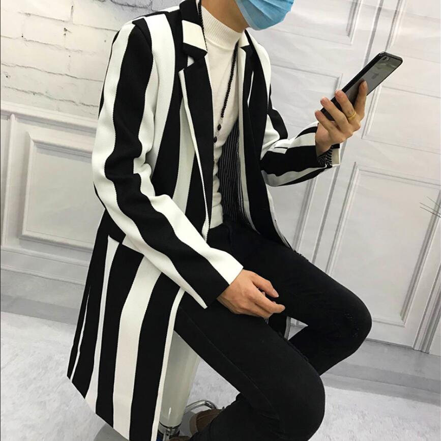 2020 Male Long-striped Long Section Trench Jacket Fine-casual Wildlife Fine-looking Hair Stylist Men's Clothes S-3xl Xken
2020 Male Long-striped Long Section Trench Jacket Fine-casual Wildlife Fine-looking Hair Stylist Men's Clothes S-3xl Xken