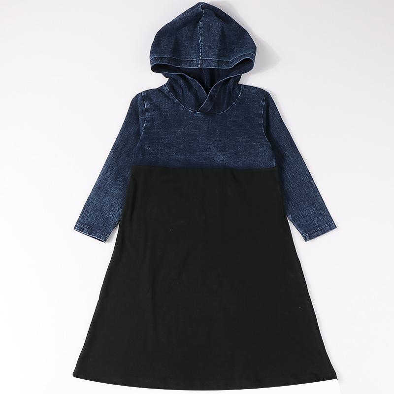Girl's Dresses Girls Denim Dress Long Sleeves Girl Baby Autumn Winter Hooded Children With Black Kniitted Clothes, Red;yellow
Girl's Dresses Girls Denim Dress Long Sleeves Girl Baby Autumn Winter Hooded Children With Black Kniitted Clothes, Red;yellow