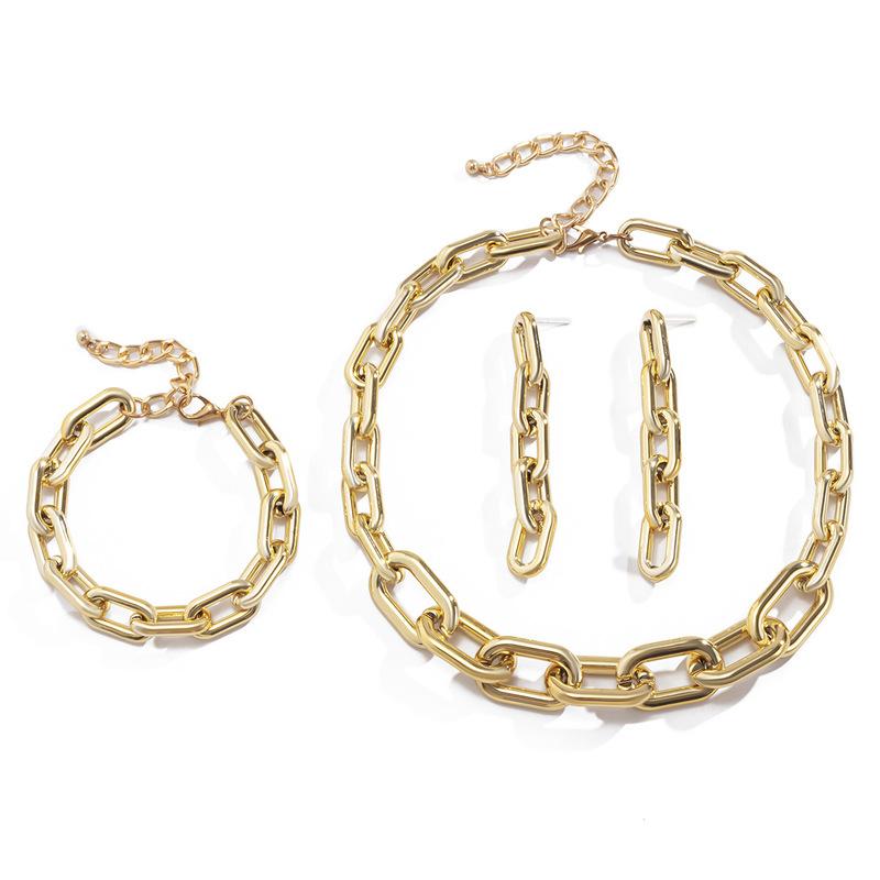 TIMEONLY Street Style 3 Pieces/Set Chunky Cuban Chain Necklace Earring Bracelet for Women Female Tassel Jewellery Party Gifts
TIMEONLY Street Style 3 Pieces/Set Chunky Cuban Chain Necklace Earring Bracelet for Women Female Tassel Jewellery Party Gifts