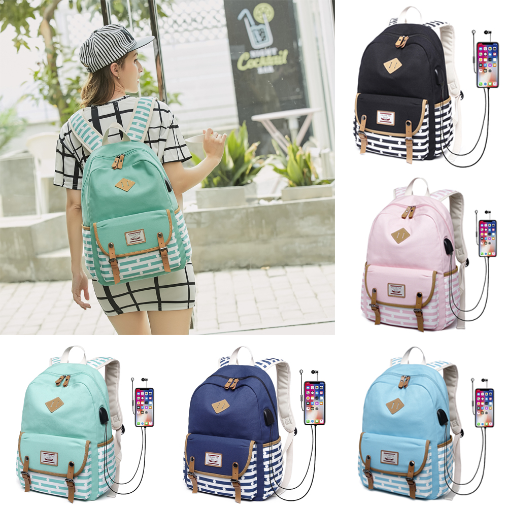 Waterproof USB with Charger Port Backpack Laptop Notebook Travel School Bag
Waterproof USB with Charger Port Backpack Laptop Notebook Travel School Bag