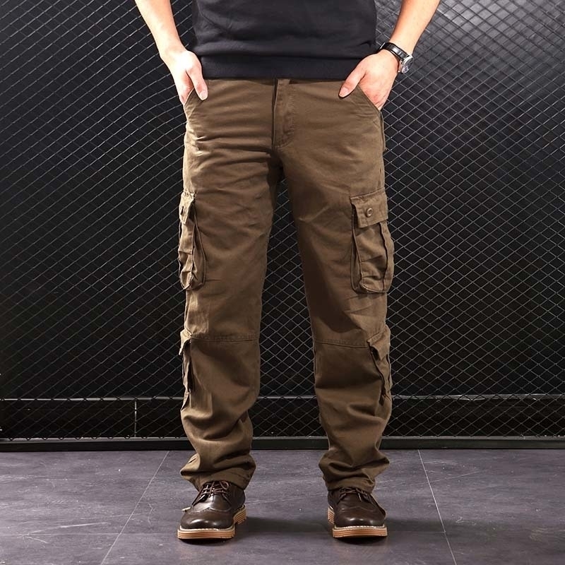 FALIZA Men's Cargo Pants Multi Pockets Military Style Tactical Pants Cotton Men's Outwear Straight Casual Trousers for Men CK102 201116, 8black
FALIZA Men's Cargo Pants Multi Pockets Military Style Tactical Pants Cotton Men's Outwear Straight Casual Trousers for Men CK102 201116, 8black