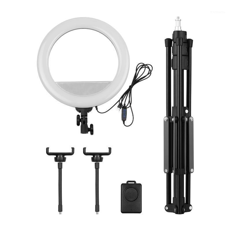 14inch/36cm Video LED Ring Light 13W 3000-6500K Color Temperature CRI90 with Tripod Dual Phone Holders Remote Shutter studio1
14inch/36cm Video LED Ring Light 13W 3000-6500K Color Temperature CRI90 with Tripod Dual Phone Holders Remote Shutter studio1
