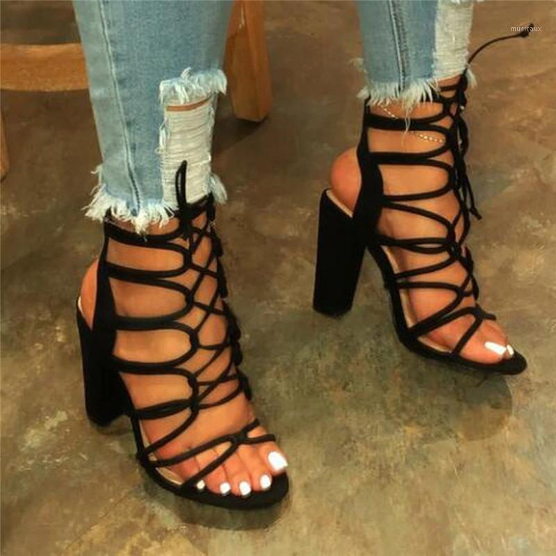 Women's Sandals Lace-Up High Heel Sandals Thick Bottom Casual Summer Open Toe Shoes Female Summer #221, Bw
Women's Sandals Lace-Up High Heel Sandals Thick Bottom Casual Summer Open Toe Shoes Female Summer #221, Bw
