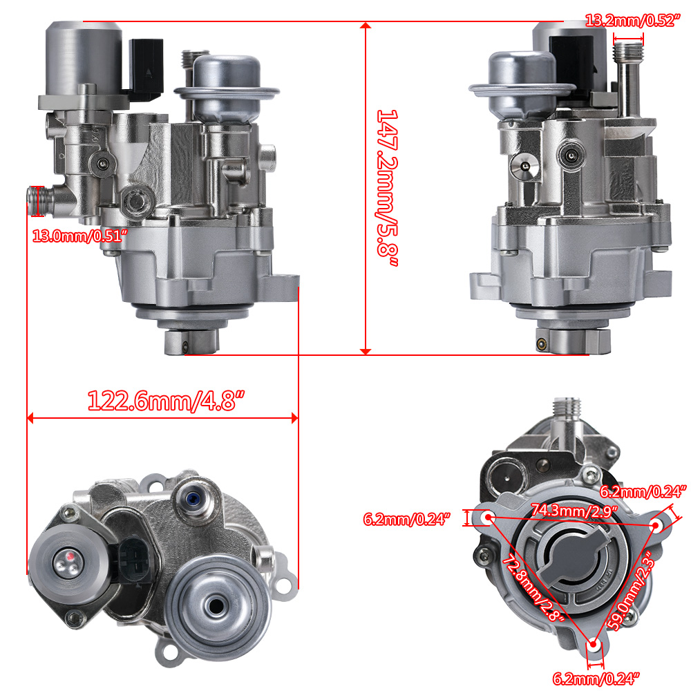 High Pressure Fuel Pump 13517616446 HPFP Direct for BMW N54/N55 135i 335i 335is 335xi 535i 535xi xDrive X3/5/6 Z4 3.0L PQY-FPB128