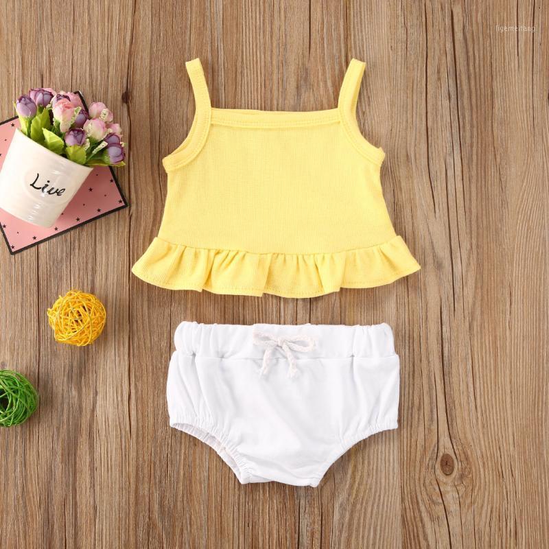 2020 Newest Summer Newborn Infant Baby Clothes Sets Girls Solid Cotton Sleeveless Ruffles Vest Tops+Shorts 2Pcs Outfits Suit1, Pink
2020 Newest Summer Newborn Infant Baby Clothes Sets Girls Solid Cotton Sleeveless Ruffles Vest Tops+Shorts 2Pcs Outfits Suit1, Pink