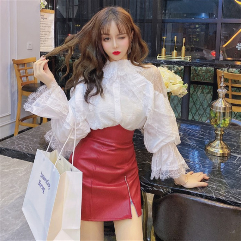 2021 New Elegant Lace Tops Fashion Women's Fairy Plied Gothic White Blouse Retro Cold Shoulder Loose High Street Shirt Store Online JY9B, Black
2021 New Elegant Lace Tops Fashion Women's Fairy Plied Gothic White Blouse Retro Cold Shoulder Loose High Street Shirt Store Online JY9B, Black