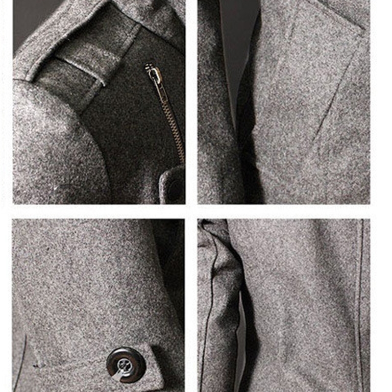 personality windbreaker double-breasted long coat men's fashion business Jacket 201128