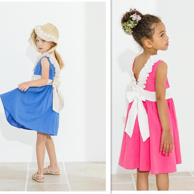 2020 Summer Girls Cotton Dress Kids Sleeveless Beach Dress Cute Bow Baby Girls Dresses Fashion Children Backless Dresses, #86421, Blue
2020 Summer Girls Cotton Dress Kids Sleeveless Beach Dress Cute Bow Baby Girls Dresses Fashion Children Backless Dresses, #86421, Blue