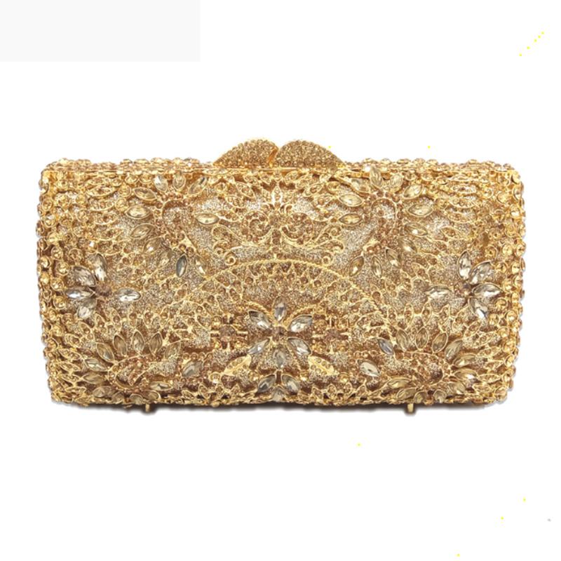 XIYUAN 2020 New Clutch Bag Floral Crystal Bride Clutches Luxury Women Evening Bag Fashion Party Diamond Female Shoulder Handbag, Gold
XIYUAN 2020 New Clutch Bag Floral Crystal Bride Clutches Luxury Women Evening Bag Fashion Party Diamond Female Shoulder Handbag, Gold
