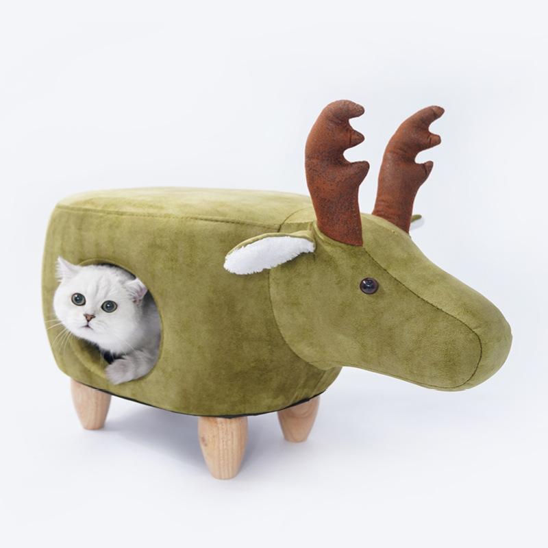 Cat Nest Christmas Elk Cute Simplicity Stool Furniture Four Seasons General Dual Purpose Warm Semi Closed Cat Bed Pet Supplies
Cat Nest Christmas Elk Cute Simplicity Stool Furniture Four Seasons General Dual Purpose Warm Semi Closed Cat Bed Pet Supplies