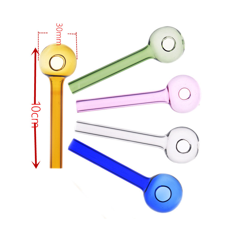 4inch lenght 30mm ball Glass Oil Burner Pipe Thick Pyrex Colorful Smoking Handle Oil Nail Pipe smoking accessories Large stock
4inch lenght 30mm ball Glass Oil Burner Pipe Thick Pyrex Colorful Smoking Handle Oil Nail Pipe smoking accessories Large stock