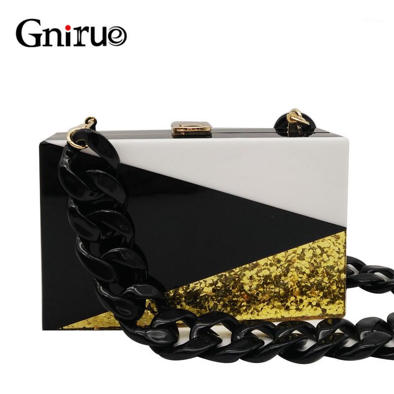 2020 Women Wallet Messenger Bags Geometric Lattice Patchwork Acrylic Evening Bag Gold Sequins Party Purse HandBags1, Black white a
2020 Women Wallet Messenger Bags Geometric Lattice Patchwork Acrylic Evening Bag Gold Sequins Party Purse HandBags1, Black white a
