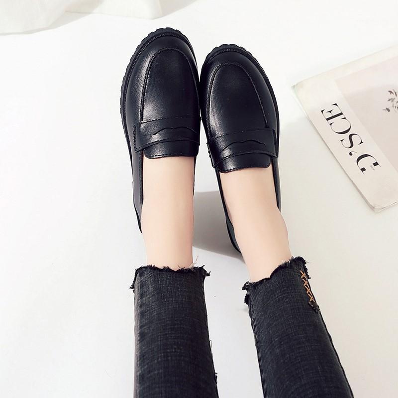 2020 Autumn British High-heeled Women's Casual Shoes Shallow Mouth All-match Small Leather Shoes Female Student Mid-heel1, Black
2020 Autumn British High-heeled Women's Casual Shoes Shallow Mouth All-match Small Leather Shoes Female Student Mid-heel1, Black