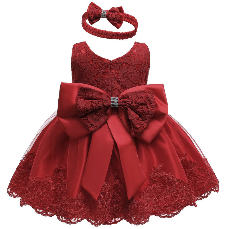 LZH Winter Baby Girls Dress Newborn Lace Princess Dresses For Baby 1st Year Birthday Dress Halloween Costume Infant Party Dress LJ200827