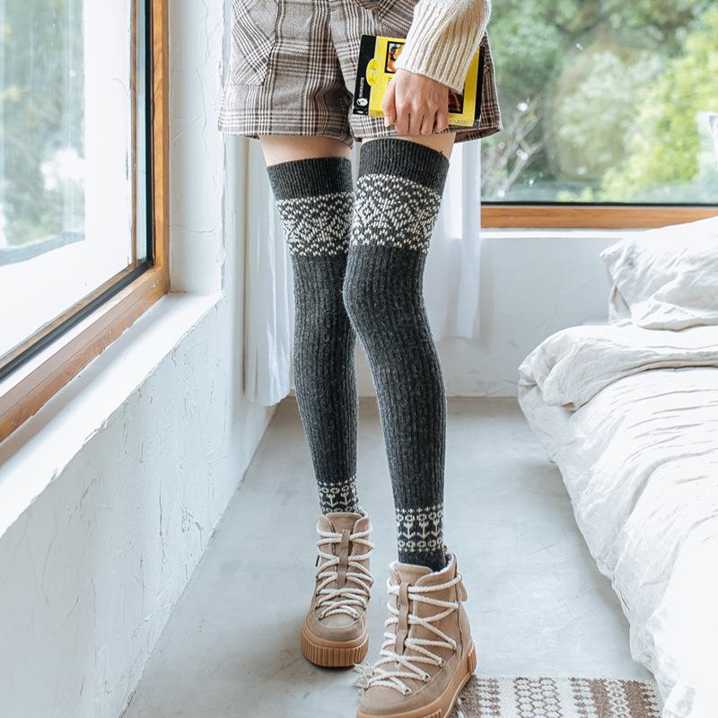 Punk Wool Black Cool Knit Long Socks Women Outdoor Knee High Elastic 2021 Lady Warm Slim Gothic Hip-hop Rock Sock
Punk Wool Black Cool Knit Long Socks Women Outdoor Knee High Elastic 2021 Lady Warm Slim Gothic Hip-hop Rock Sock