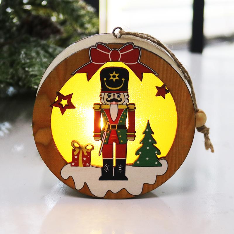 Christmas decorations for home Nutcracker wooden LED light Christmas tree pendant lantern craft navidad natal Noel LED hanging
Christmas decorations for home Nutcracker wooden LED light Christmas tree pendant lantern craft navidad natal Noel LED hanging
