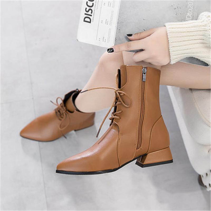Pointed Toe Women's Square Heel Mid-Calf Boots Keep Warm Winter Boots For Women High Heel Metal Zipper Leather Women black, Brown
Pointed Toe Women's Square Heel Mid-Calf Boots Keep Warm Winter Boots For Women High Heel Metal Zipper Leather Women black, Brown