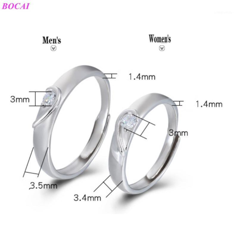 Cluster Rings BOCAI S925 Sterling Silver For Men Ane Women Half Heart Thai Ring Lovers 2022 Fashion Jewelry, Golden;silver
Cluster Rings BOCAI S925 Sterling Silver For Men Ane Women Half Heart Thai Ring Lovers 2022 Fashion Jewelry, Golden;silver