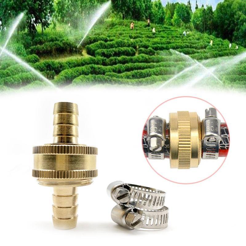 Brass 1/2" Standard Hose Repair Joint Garden Mender Kit Copper Connector For Inner Diameter 13mm Hose Car Wash Irrigation Tools
Brass 1/2" Standard Hose Repair Joint Garden Mender Kit Copper Connector For Inner Diameter 13mm Hose Car Wash Irrigation Tools