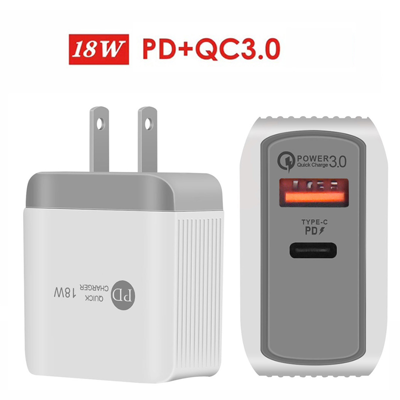 18W PD USB c Wall Charger Delivery PD Quick Charger Adapter TYPE C Charger US UK EU Plug Fast Charging for Samsung Smatphone
18W PD USB c Wall Charger Delivery PD Quick Charger Adapter TYPE C Charger US UK EU Plug Fast Charging for Samsung Smatphone