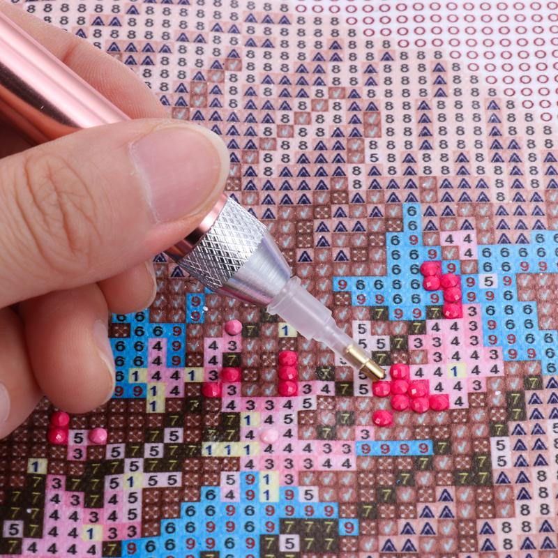 1Pc Diamond Painting Tool Lighting Point Drill Pen 5D With Diamonds Cross Stitch DIY Sewing Accessories NO Battery1