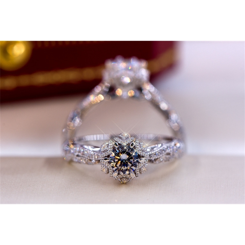 Real S925 Sterling Silver Natural Diamond Ring for Women Fine Solid Silver 925 Jewelry Anillos Mujer Bizuteria Gemstone Ring Men 201112