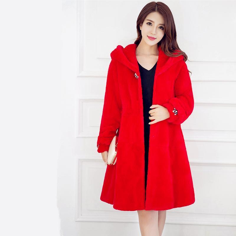 new fashion 2020 new winter high quality women faux Rex fur coat hooded long paragraph slim noble coat women1, Burgundy
new fashion 2020 new winter high quality women faux Rex fur coat hooded long paragraph slim noble coat women1, Burgundy