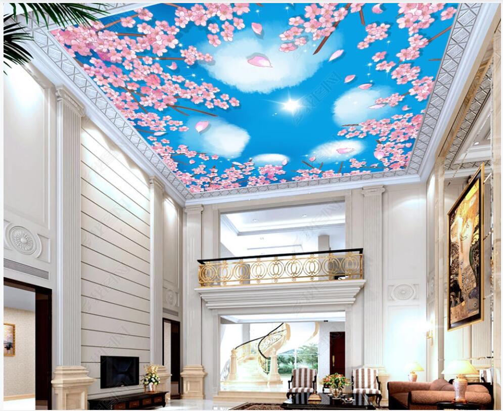3d ceiling murals wallpaper custom photo Cherry blossom blue sky white clouds sunlight home decor 3d wall mural wallpaper in the living room, Non woven wallpaper
3d ceiling murals wallpaper custom photo Cherry blossom blue sky white clouds sunlight home decor 3d wall mural wallpaper in the living room, Non woven wallpaper