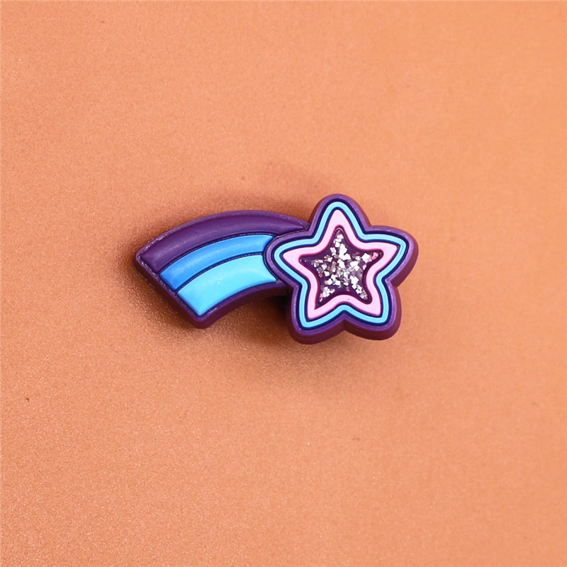 Original Shoe Charms Shooting Star UFO Peace Balloon Shoe Accessories Buckle Decorations Kids Gift
