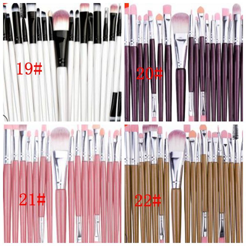 20Pcs set Professional Makeup Brushes Set Cosmetic Makeup Brushes Foundation Eyeshadow Brush Fan Kit Powder Makeup Beauty Tool Kit