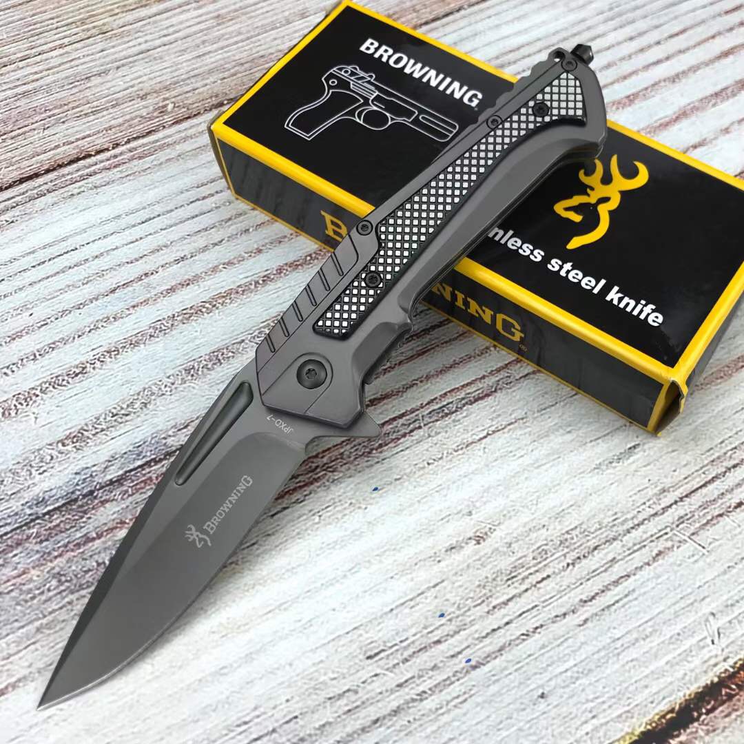 Browning HC002 folding knife 440c blade Stainless steel aluminum handle classic design suitable for EDC fishing camping survival tool
Browning HC002 folding knife 440c blade Stainless steel aluminum handle classic design suitable for EDC fishing camping survival tool