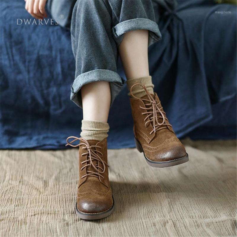 Handmade Brogue Leather Boots Women Midheel Ankle Boots With Lace Coffee/Khaki1, Khaki
Handmade Brogue Leather Boots Women Midheel Ankle Boots With Lace Coffee/Khaki1, Khaki