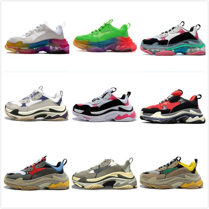 2021 fashion Paris s mens casual dad shoes triple black white grey pink vintage men women platform Sneakers EUR 36-45, 2020
2021 fashion Paris s mens casual dad shoes triple black white grey pink vintage men women platform Sneakers EUR 36-45, 2020