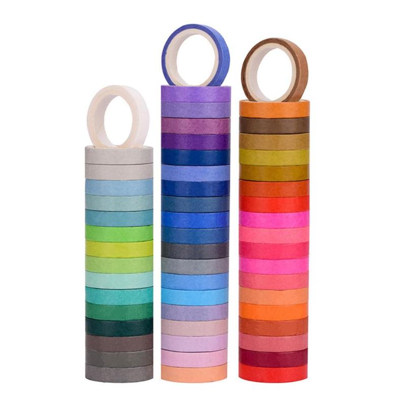 Color Tape 8mm60 Color Basic Models of Solid Rainbow Tape Decorative Writable DIY Stickers for Arts and Crafts
Color Tape 8mm60 Color Basic Models of Solid Rainbow Tape Decorative Writable DIY Stickers for Arts and Crafts