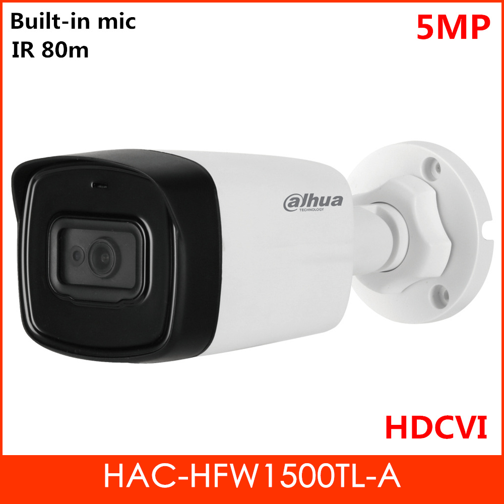 5MP HDCVI Camera 1/2.7" CMOS 2pcs IR LEDs Smart IR 80 meters Built-in MIC Outdoor camera Aluminium Case Security camera
5MP HDCVI Camera 1/2.7" CMOS 2pcs IR LEDs Smart IR 80 meters Built-in MIC Outdoor camera Aluminium Case Security camera
