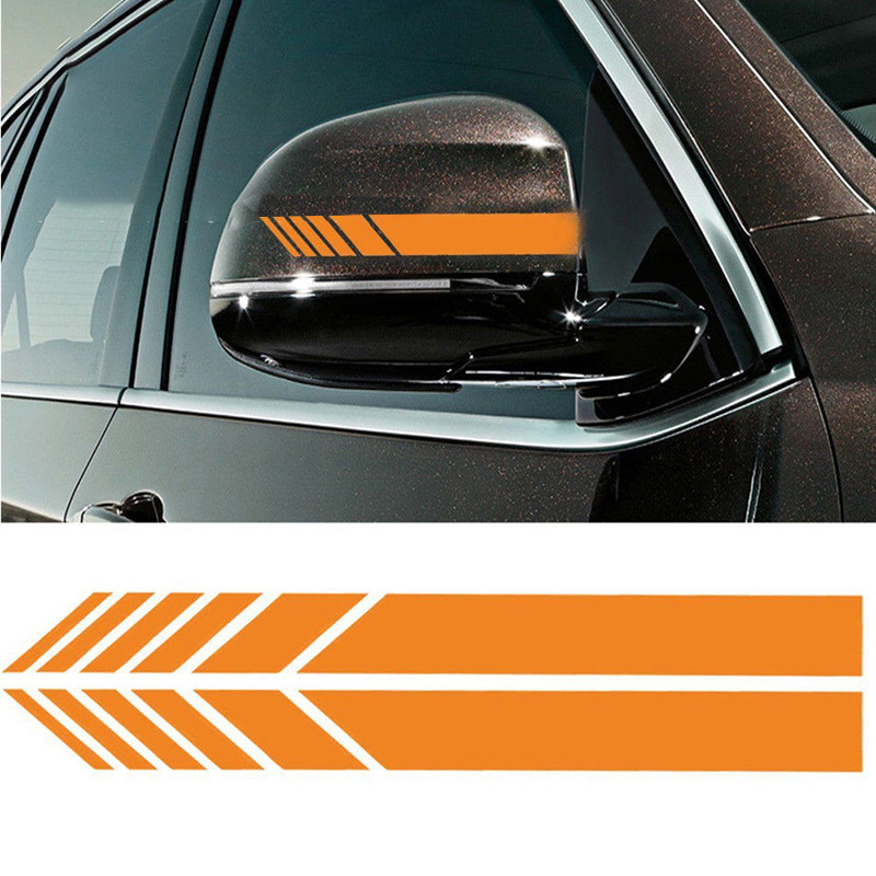 hot personality scratches reflective simple car door anticollision stickers rearview mirror