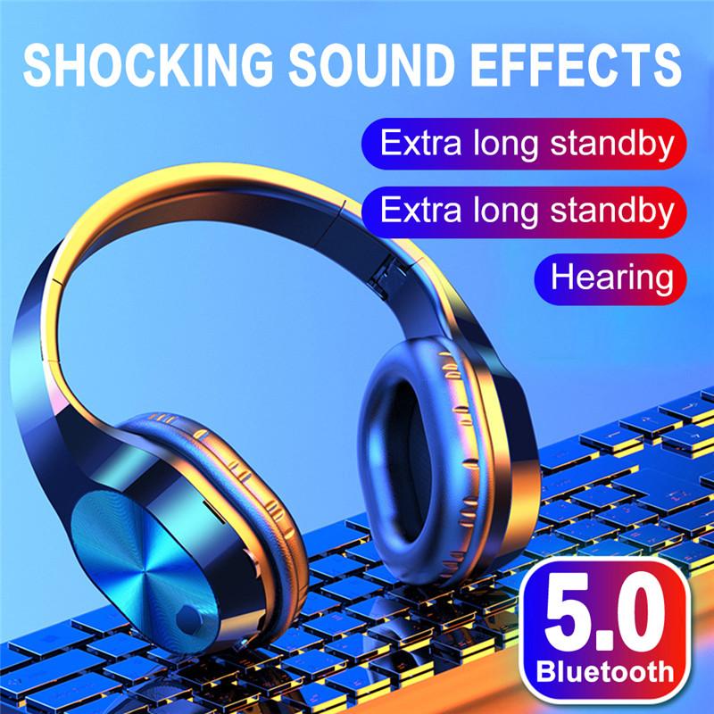 T5 Wireless Sports Bluetooth 5.0 Headphones Foldable Head-mounted Stereo HIFI Noise Cancelling Earphone Headset with mic
T5 Wireless Sports Bluetooth 5.0 Headphones Foldable Head-mounted Stereo HIFI Noise Cancelling Earphone Headset with mic