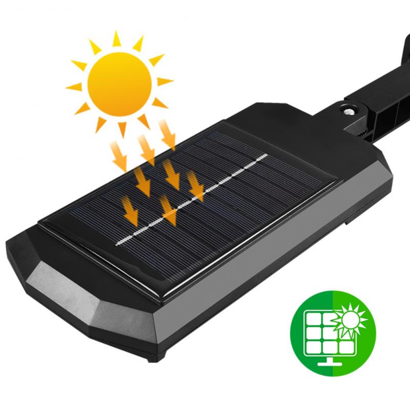 Solar Outdoor Wall Lamp Remote Control Lithium Battery Waterproof Motion Senor LED Street Light