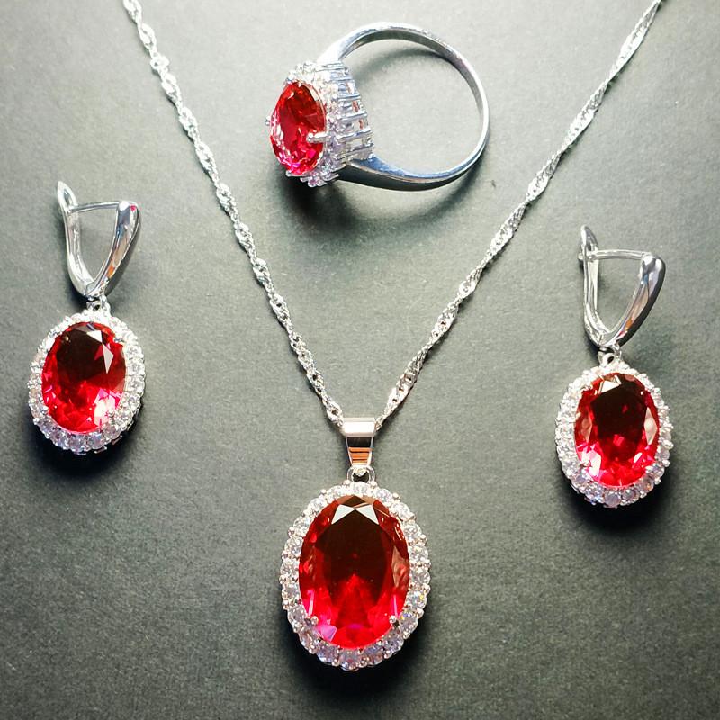 Earrings & Necklace Exquisite Romantic Multicolor Zircon Ring Three-piece Combination Ladies Wedding Jewelry Set For Brides, Silver
Earrings & Necklace Exquisite Romantic Multicolor Zircon Ring Three-piece Combination Ladies Wedding Jewelry Set For Brides, Silver