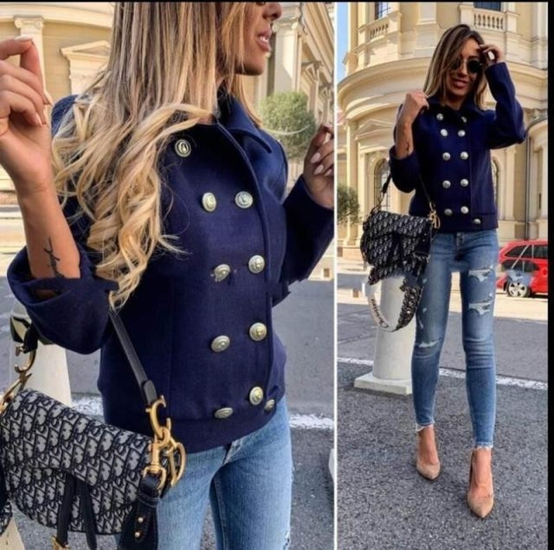 GOOHOJIO New Winter Women Wool & Blends Short Coats Jackets Casual High Quality Warm Overcoat Fashion Long Coats Double Breasted 201017