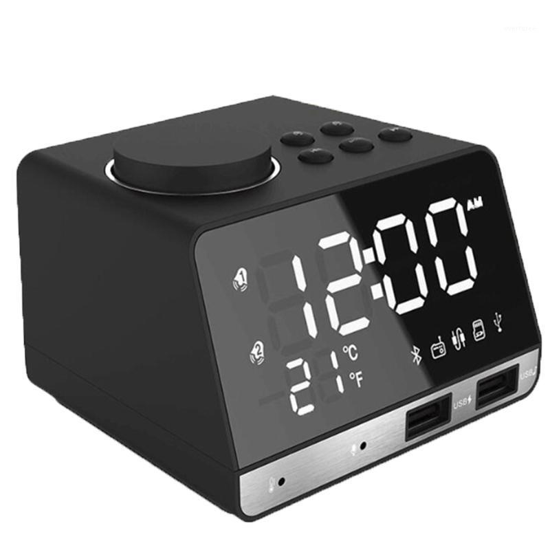 Digital Bluetooth Speaker Alarm Clock Radio Temperature 2 USB Ports LED Display Home Decoration Table Dual Alarm Clock-US Plug1
Digital Bluetooth Speaker Alarm Clock Radio Temperature 2 USB Ports LED Display Home Decoration Table Dual Alarm Clock-US Plug1