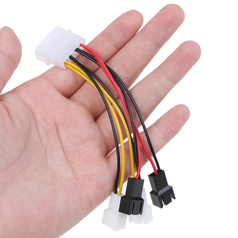 1pc 4-Pin Molex To 3-Pin Fan Power Cable Adapter Connector 12v*2/ 5v*2 Computer Cooling Fan Cables For CPU PC Case Cable
1pc 4-Pin Molex To 3-Pin Fan Power Cable Adapter Connector 12v*2/ 5v*2 Computer Cooling Fan Cables For CPU PC Case Cable