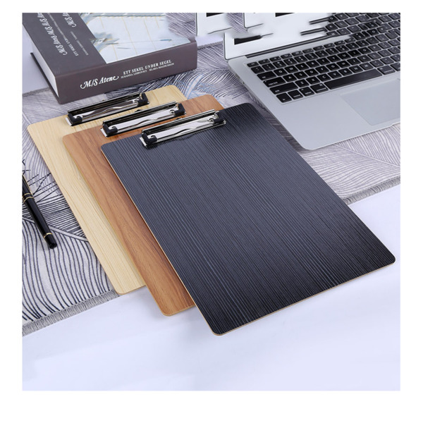 A5 Clipboard Writing Pad File Wooden File Clip Board Portable Menu Clipboard With Plate Clip Office Bill Menu Writing Board