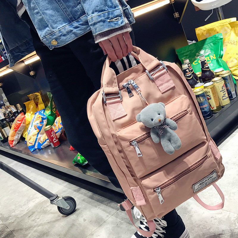 2020 Female University-style Solid-water-nylon Backpack Beautiful Teenage Schoolbags Great Multi-pocke Travel Bag Capability Msvt, Black2
2020 Female University-style Solid-water-nylon Backpack Beautiful Teenage Schoolbags Great Multi-pocke Travel Bag Capability Msvt, Black2